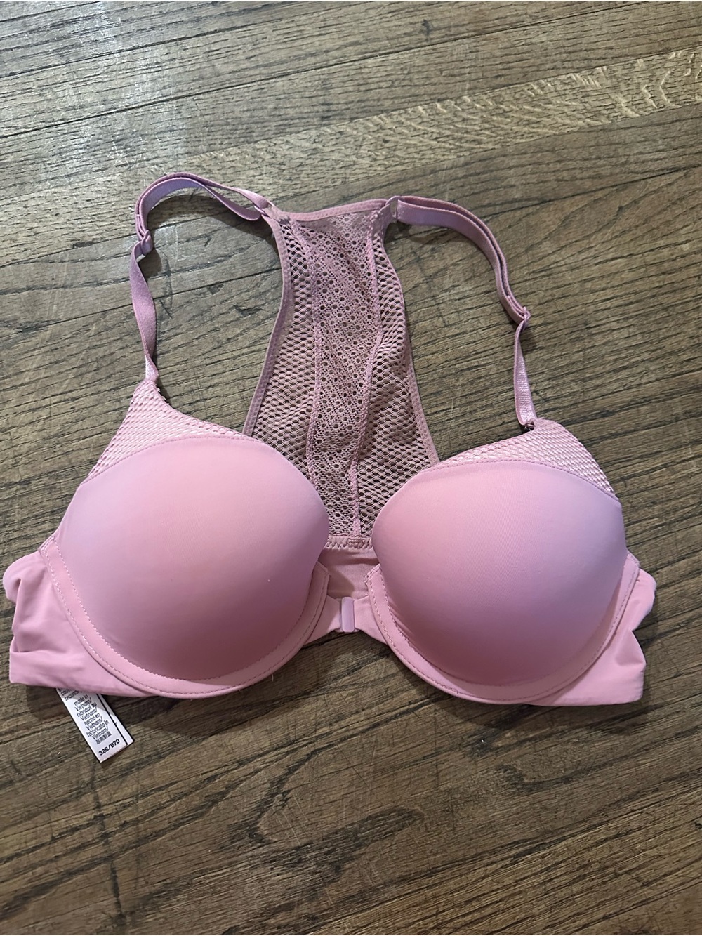 Victoria's Secret Pink Mesh Racerback push up Bra